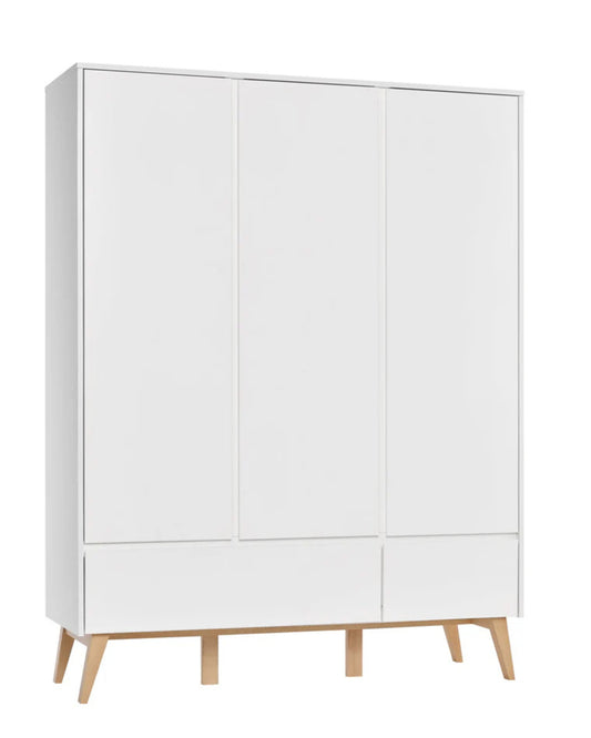 Pinio Swing Vaatekaappi 3 ovea, White