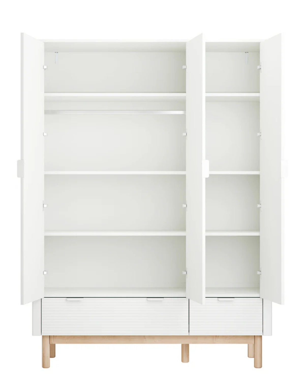 Pinio, Miloo Garderob 3-dörrars, Vit