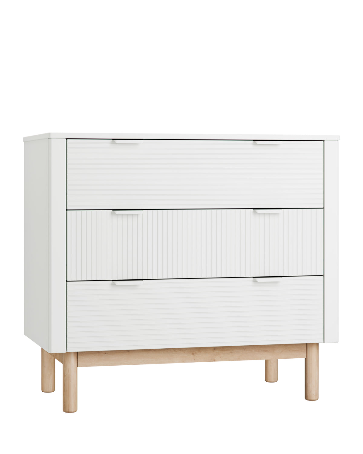 Pinio, Miloo Chest of 3 drawers, White