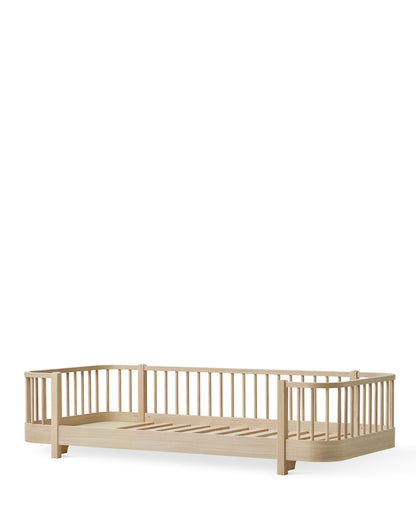 Oliver Furniture, Wood Original Floor Bed 90x200 cm, Oak