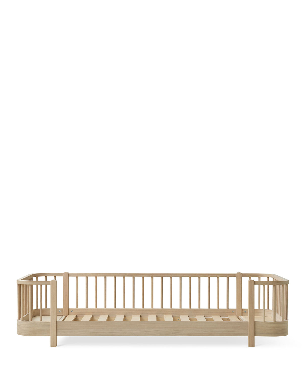 Oliver Furniture, Wood Original Floor Bed 90x200 cm, Oak