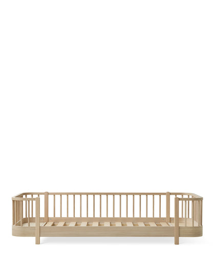 Oliver Furniture, Wood Original Floor Bed 90x200 cm, Oak