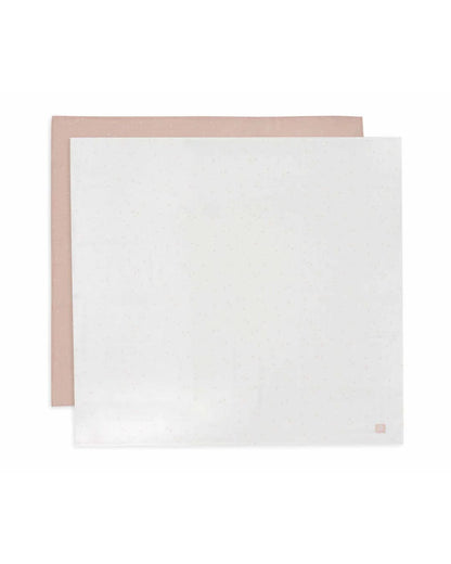 Jollein, Muslin Swaddle 2-pack, Twinkling Wild Rose, 115x115cm