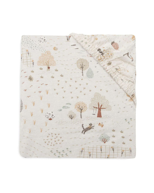 Jollein, Fitted sheet, 70x140cm, Jersey Tiny Park