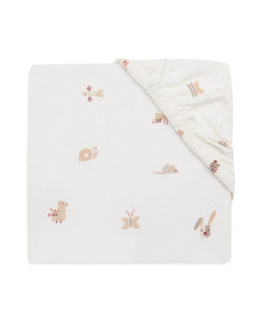 Jollein, Fitted Sheet, 70x140cm, Jersey Animal Friends