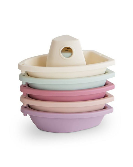 Mushie, Bath Toy Boats, Petal