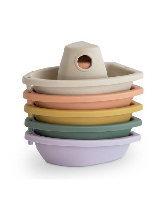 Mushie, Bath Toy Boats Rustic