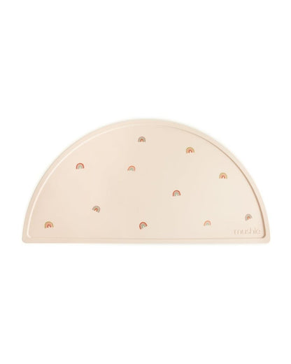 Mushie Silicone Dining Tray, Rainbows
