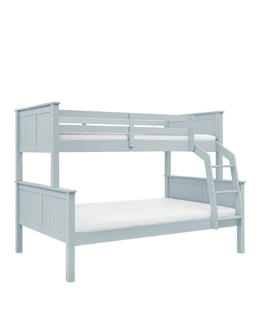 Inmondo, Collet Trio Bunk Bed with Headboard (Convertible), Turquoise