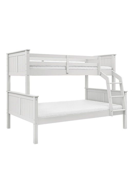Inmondo, Collet Trio Bunk Bed with Headboard (Convertible), White