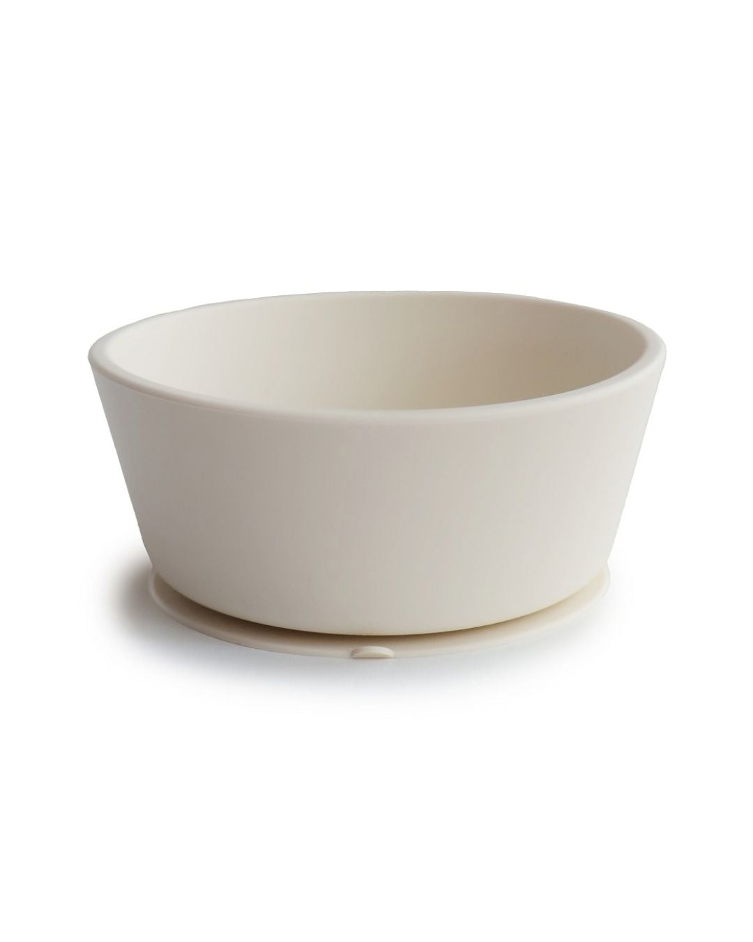 Mushie Silicone Bowl with Suction Cup, Ivory