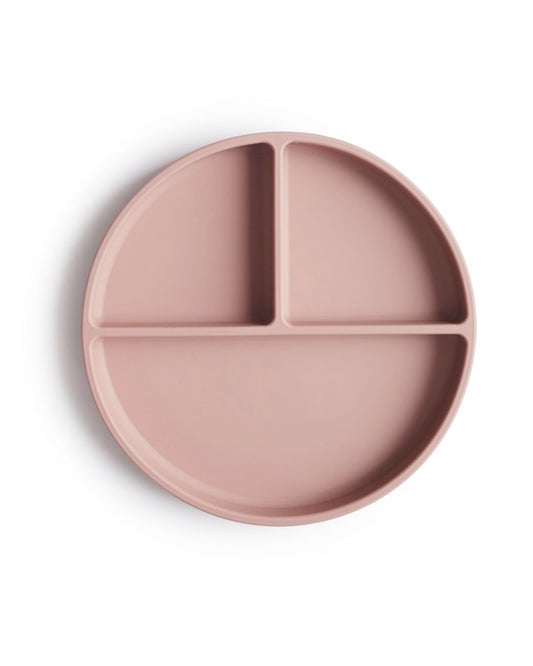 Mushie, Silicone plate with suction cup, Blush