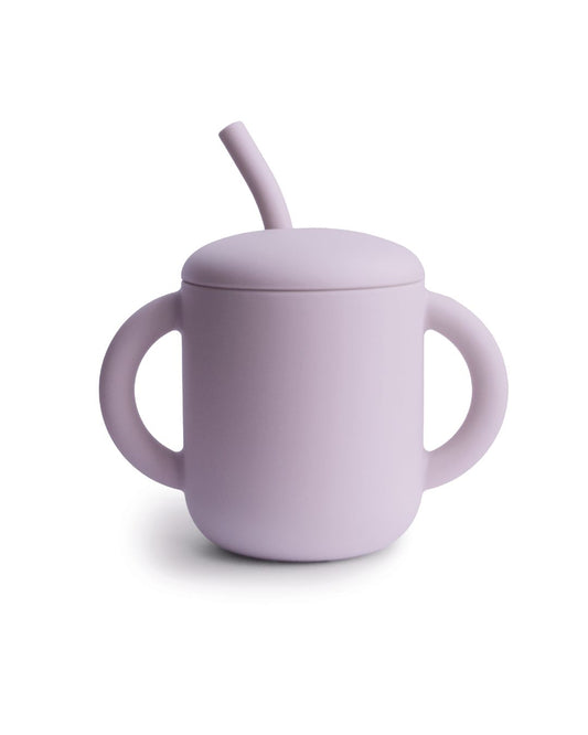 Mushie, Silicone Straw Mug, Soft Lilac