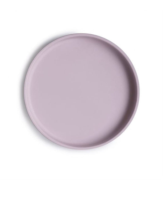 Mushie Silicone plate with suction cup, Classic Soft Lilac