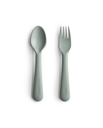 Mushie, Cutlery, Sage