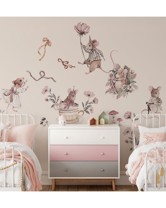 Wall sticker Set 100x100, Wild Mouse