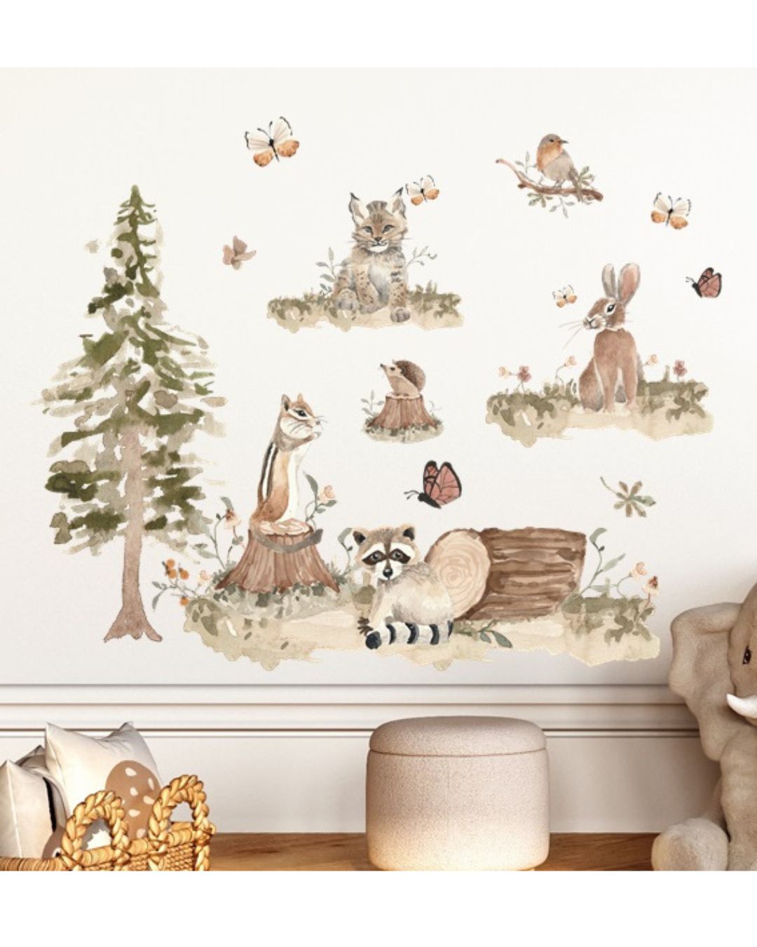 Wall sticker Set 140x140 cm, Forest Stories 1