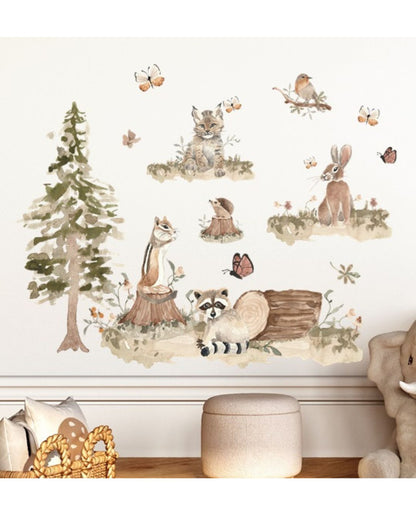Wall sticker Set 140x140 cm, Forest Stories 1