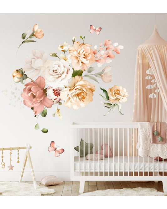 Wall sticker 150x100 cm, Tea Roses