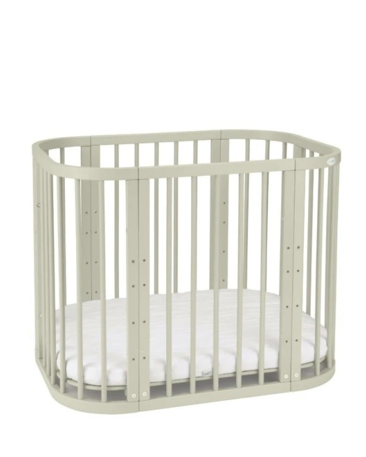 Waldin, Cot 5in1 + Mattress, Olive
