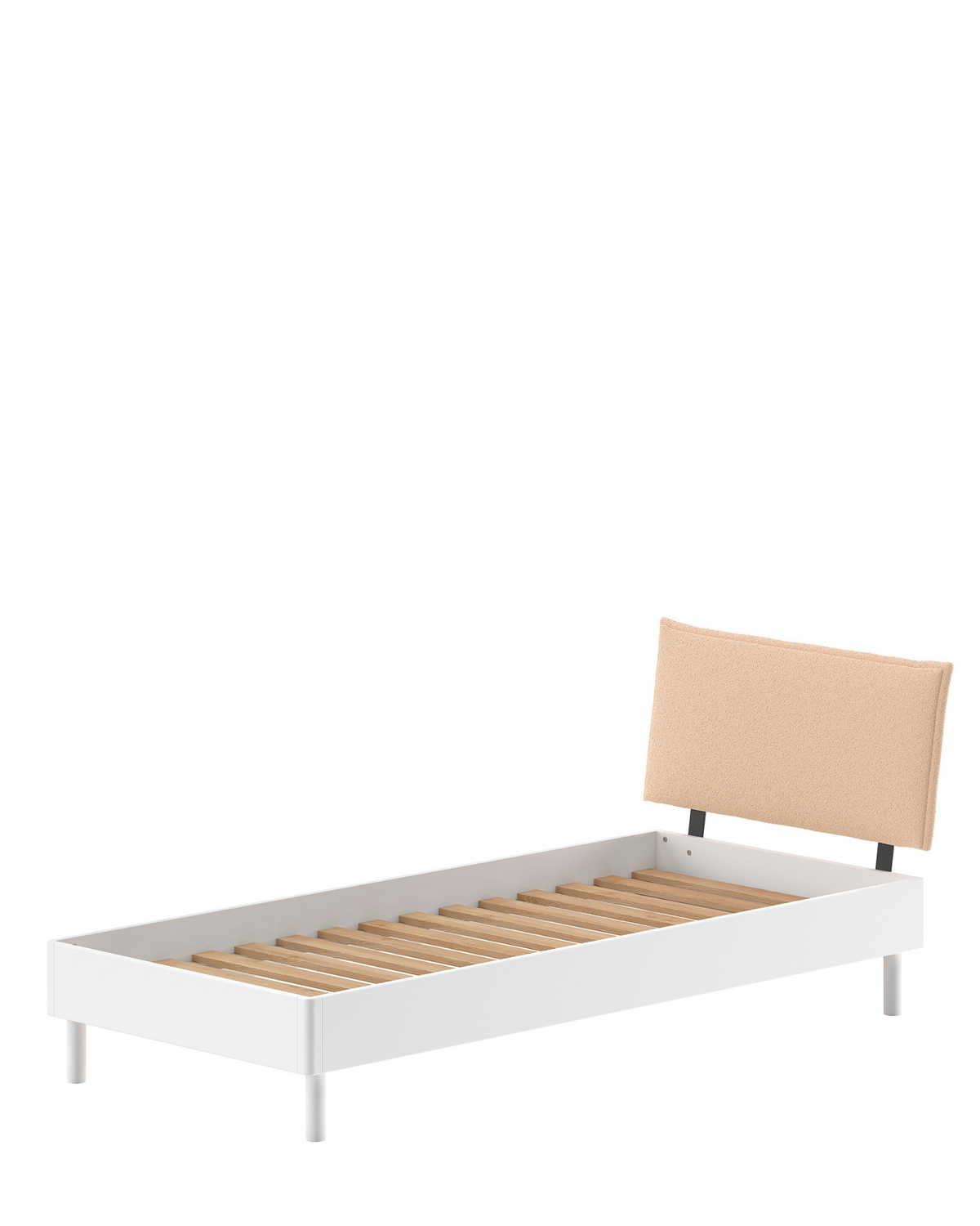 Vipack, Forrest Oak, Bed 90x200cm, White&amp;Boucle
