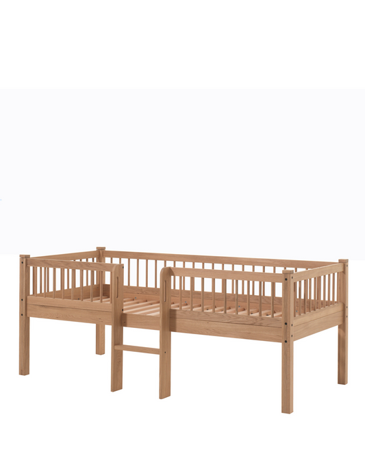 Vipack, Forrest Oak, Låg Semi-Loftsäng 90x200cm, Ek