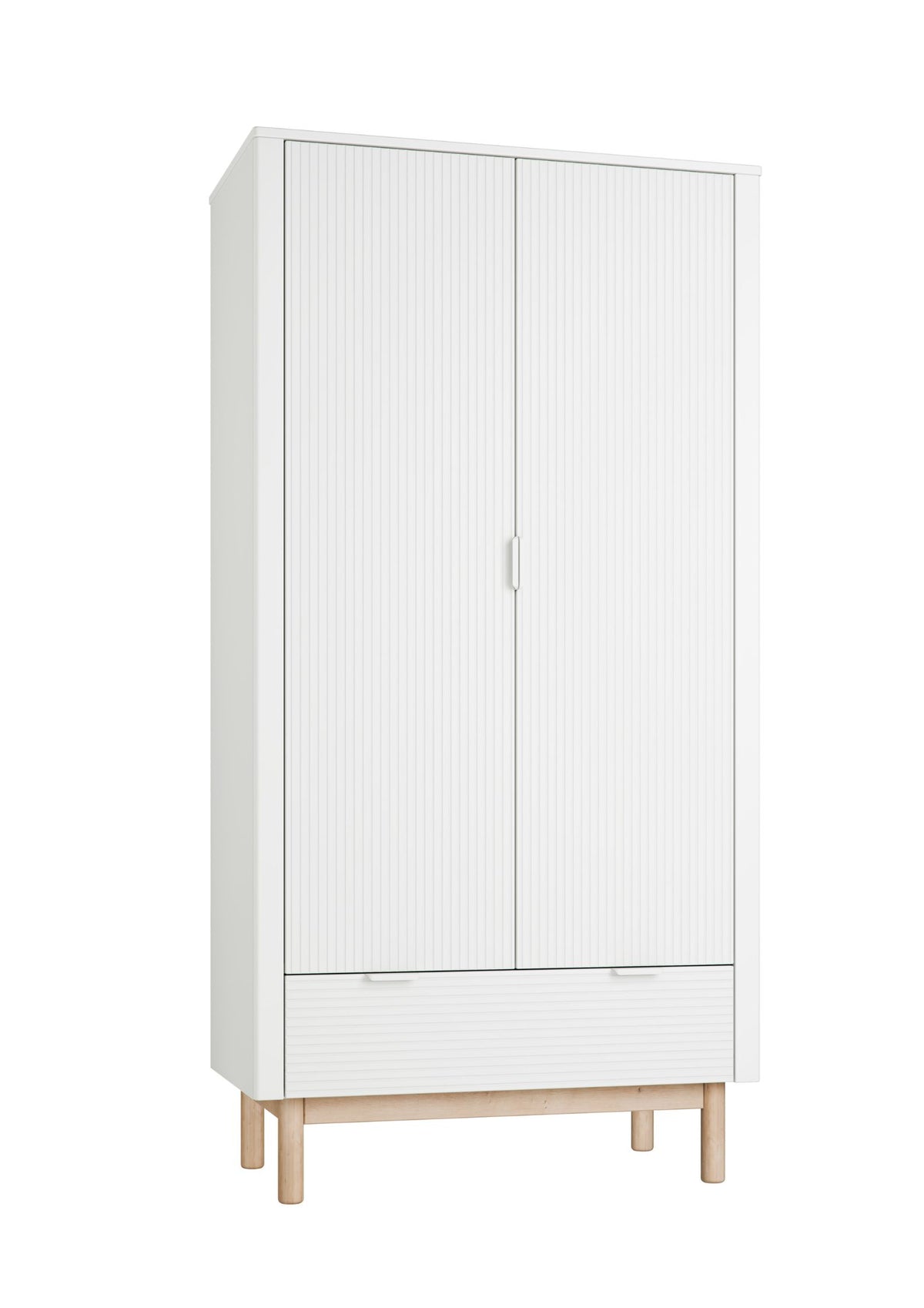 Pinio, Miloo Wardrobe with 2 doors, White