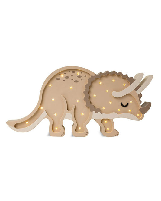 Little Lights Night Light, Dino Triceratops Military Green
