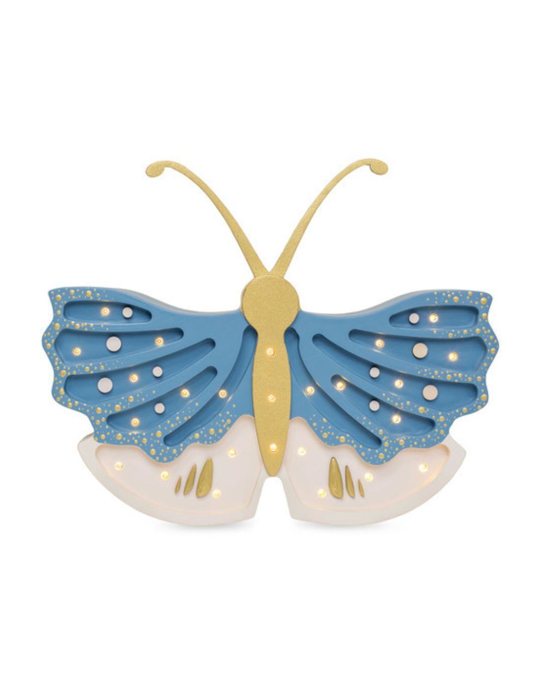 Little Lights Night Light, Butterfly Daisy Blue