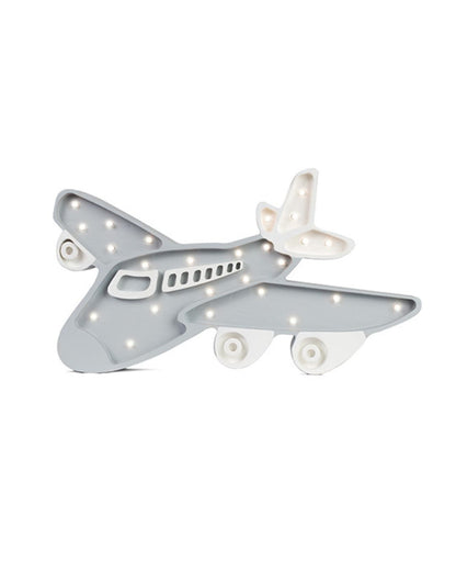 Little Lights Night Light, Airplane Light Gray