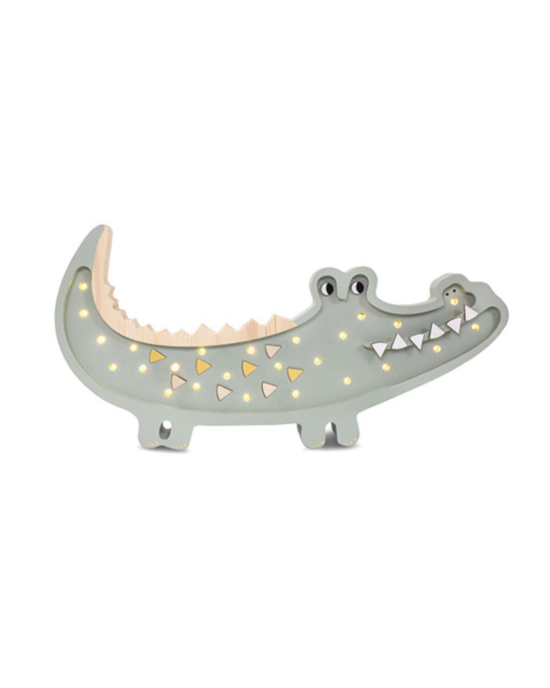 Little Lights Night light Crocodile, Pastel Khaki