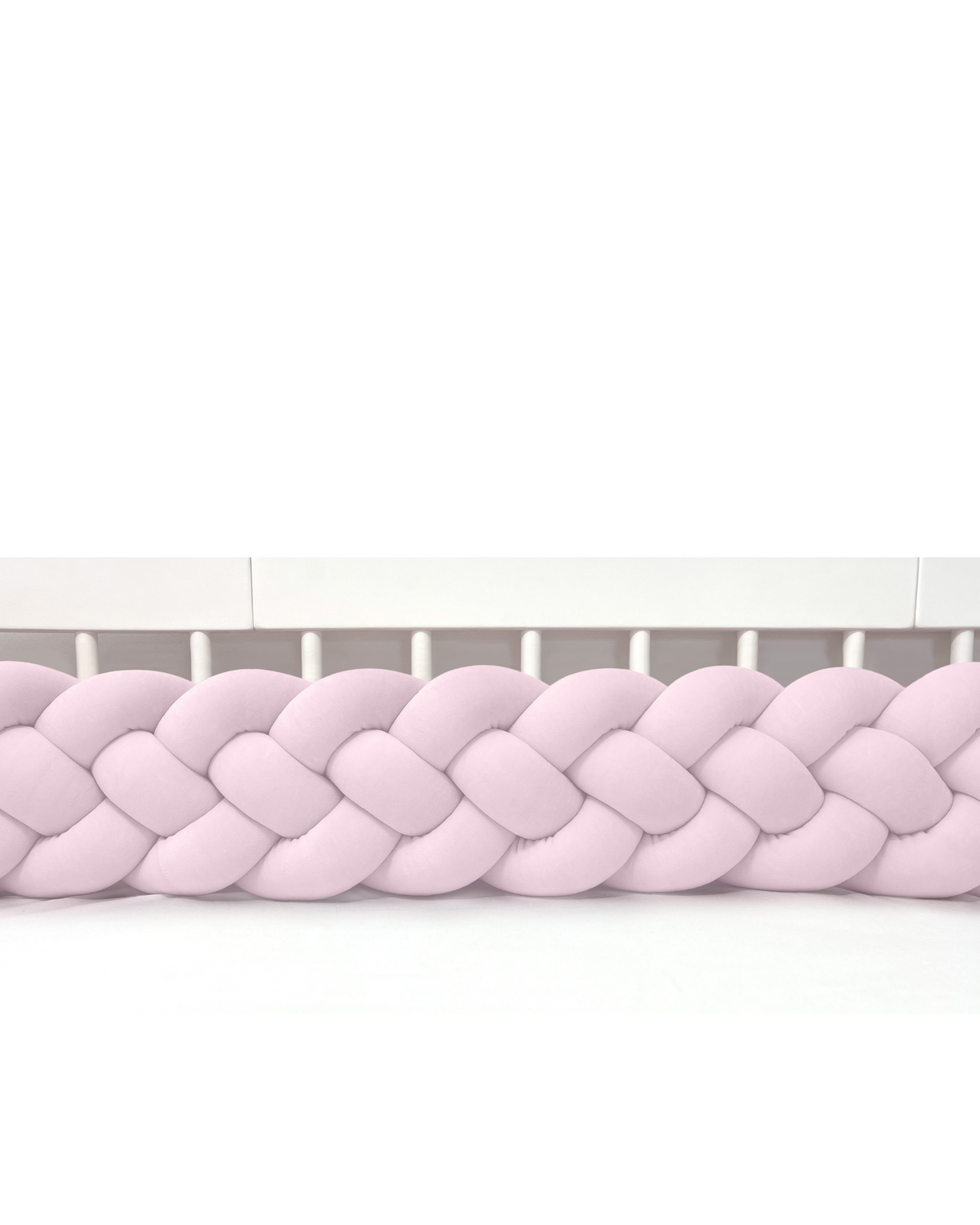 Edge Padding 4-Strip Braid, Velvet Powder Pink