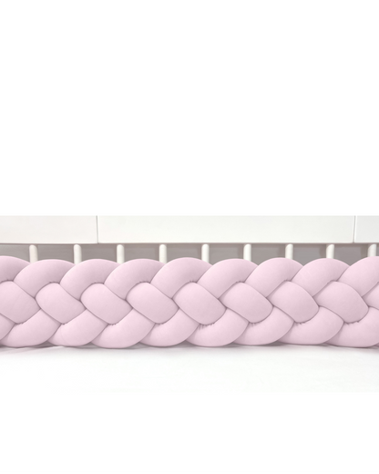 Edge Padding 4-Strip Braid, Velvet Powder Pink