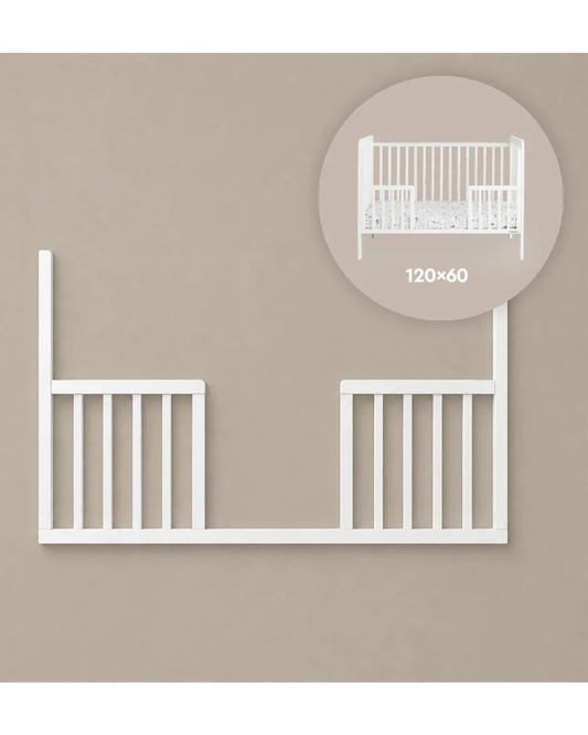 Woodies, Cot (60x120 cm) Daybed Safety Rail, White