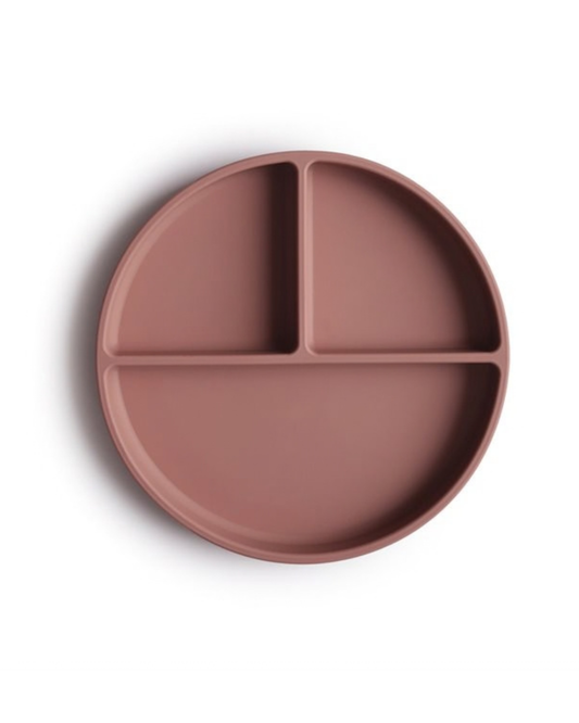 Mushie, Silikonplatta med sugkopp, Molnig Mauve
