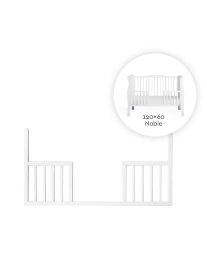 Woodies, Säkerhetsstång DayBed Noble 60x120 cm, Vit