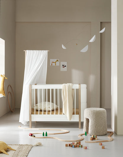 Oliver Furniture, Wood Mini+ Pinnasänky, White/Oak