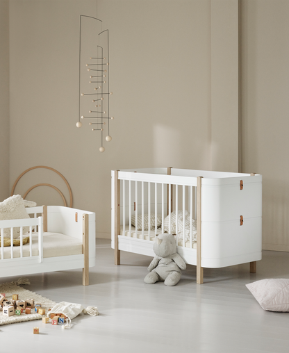 Oliver Furniture, Wood Mini+ Pinnasänky, White/Oak