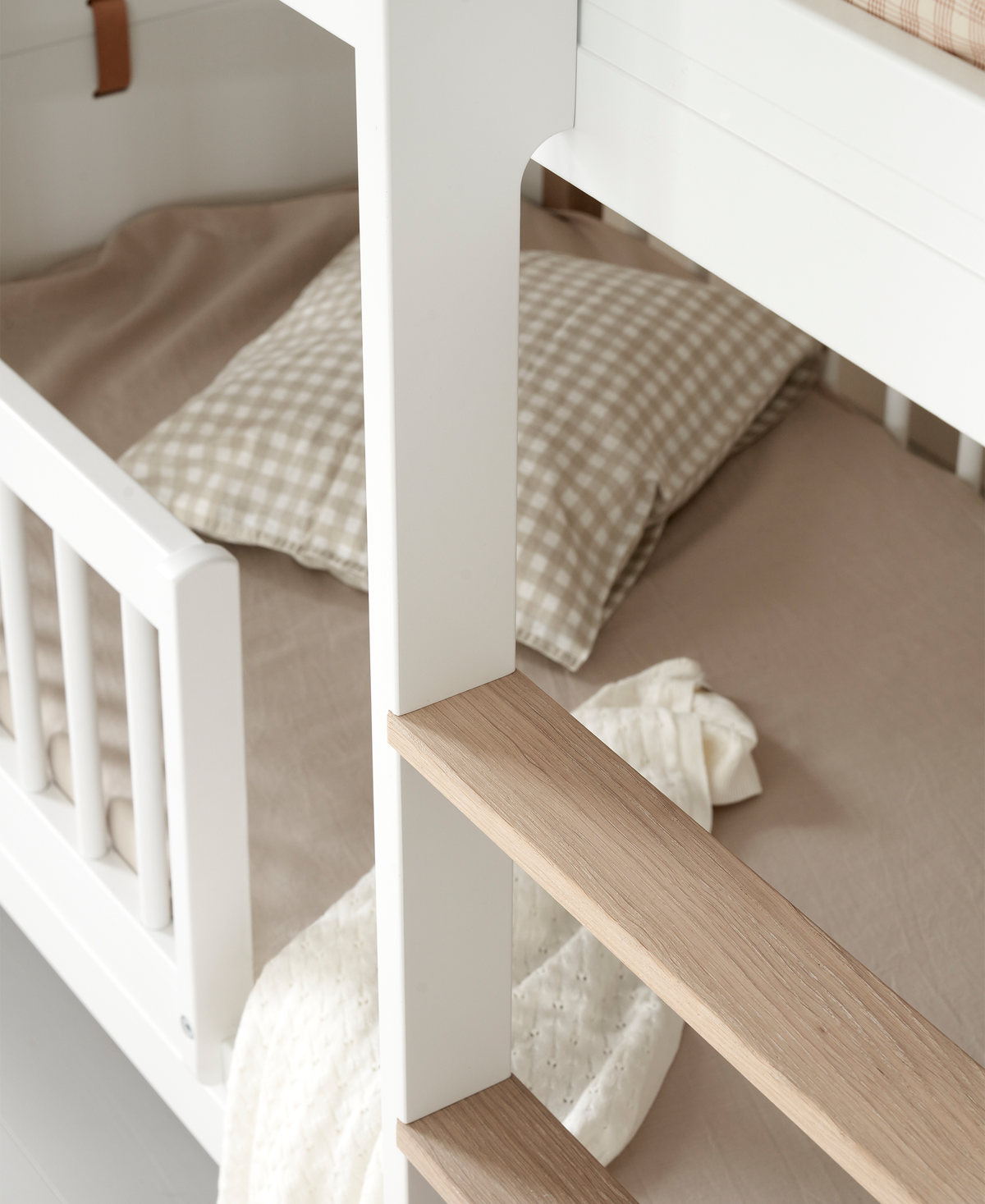 Oliver Furniture, Wood Mini+ Kerrossänky 70x160 cm, White/Oak