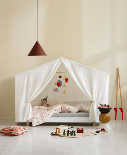 Oliver Furniture, Wood Mini+, Bed Canopy for Loft Bed, Non-Transparent White