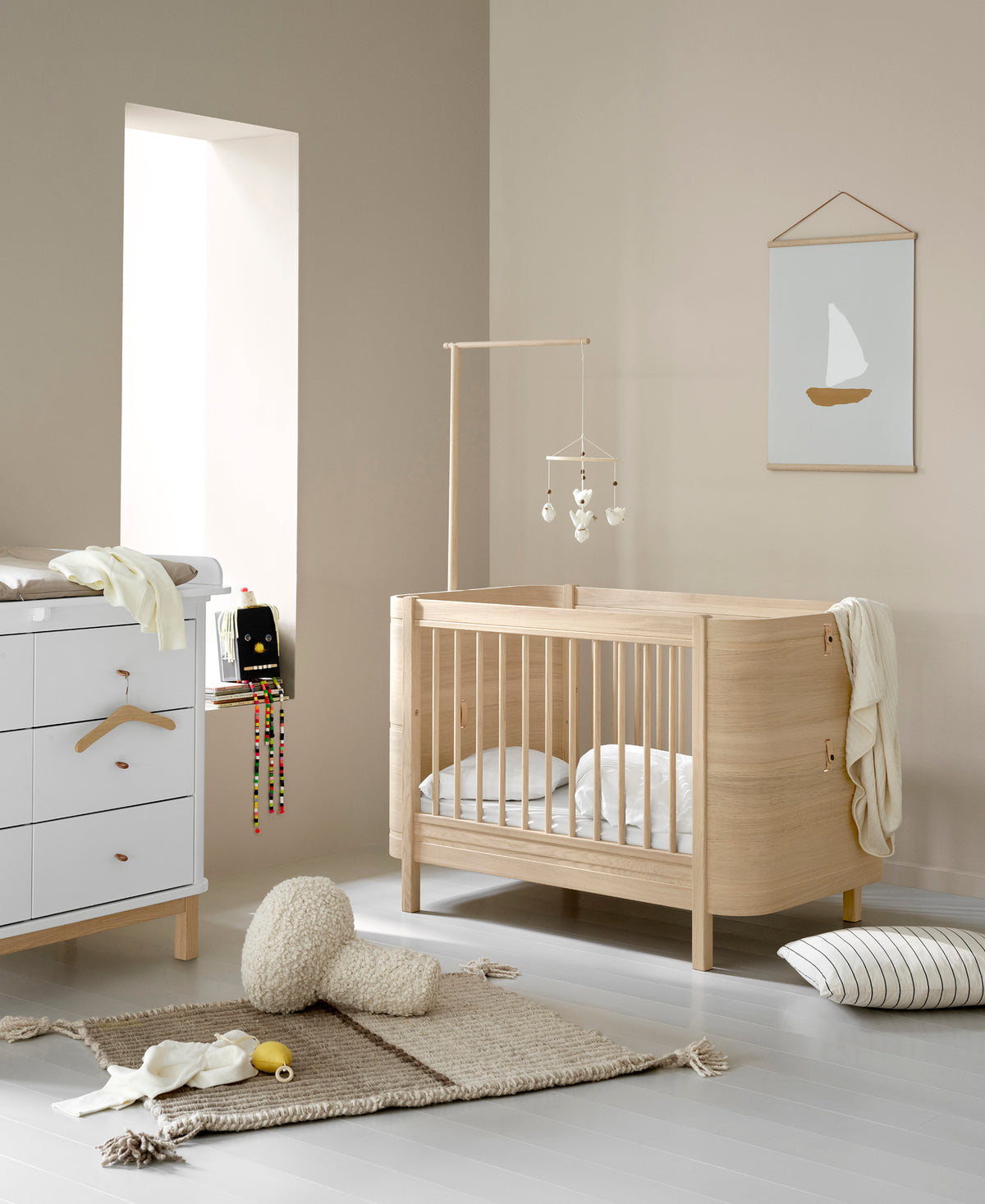 Oliver Furniture, Wood Mini+, Mobile Teline, Oak