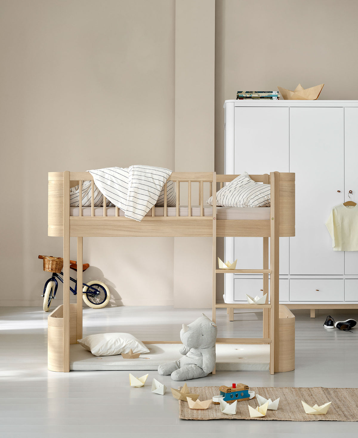 Oliver Furniture, Wood Mini+ Parvisänky 70x160 cm, Oak