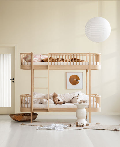 Oliver Furniture, Wood Original, High Bunk Bed 90x200, Oak