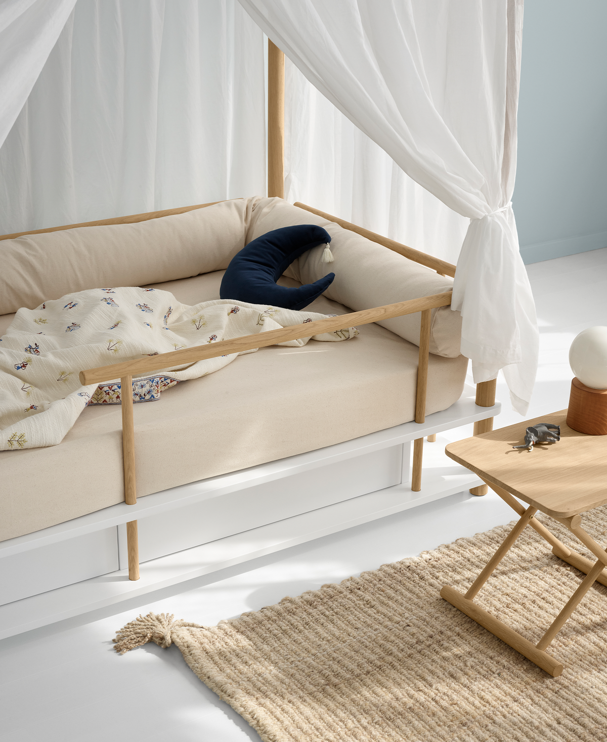 Oliver Furniture, Camp, Katossänky 90x180 cm, White/Oak