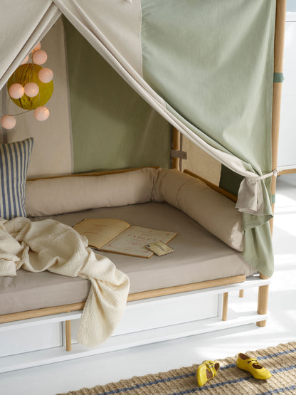 Oliver Furniture, Camp, Katossänky 90x180 cm, White/Oak