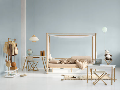 Oliver Furniture, Camp, Katossänky 90x180 cm, White/Oak