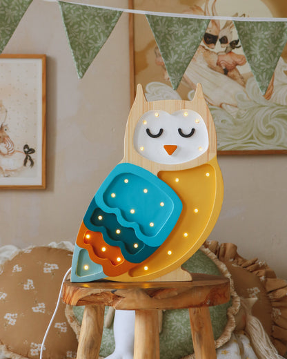 Little Lights Night light, Owl Mustard