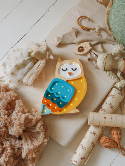 Little Lights Night light, Owl Mustard