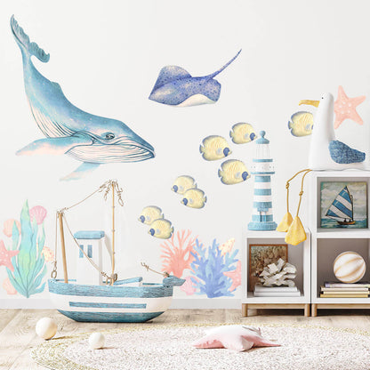 Pastelowe Love, Seinätarra Setti, Ocean Animals 1