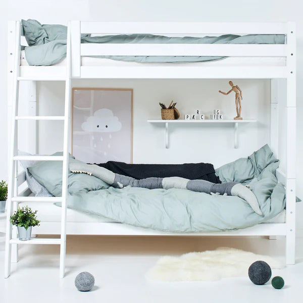 Hoppekids, ECO Luxury, Hög våningssäng (Cabriolet) 90x200 cm, Vit